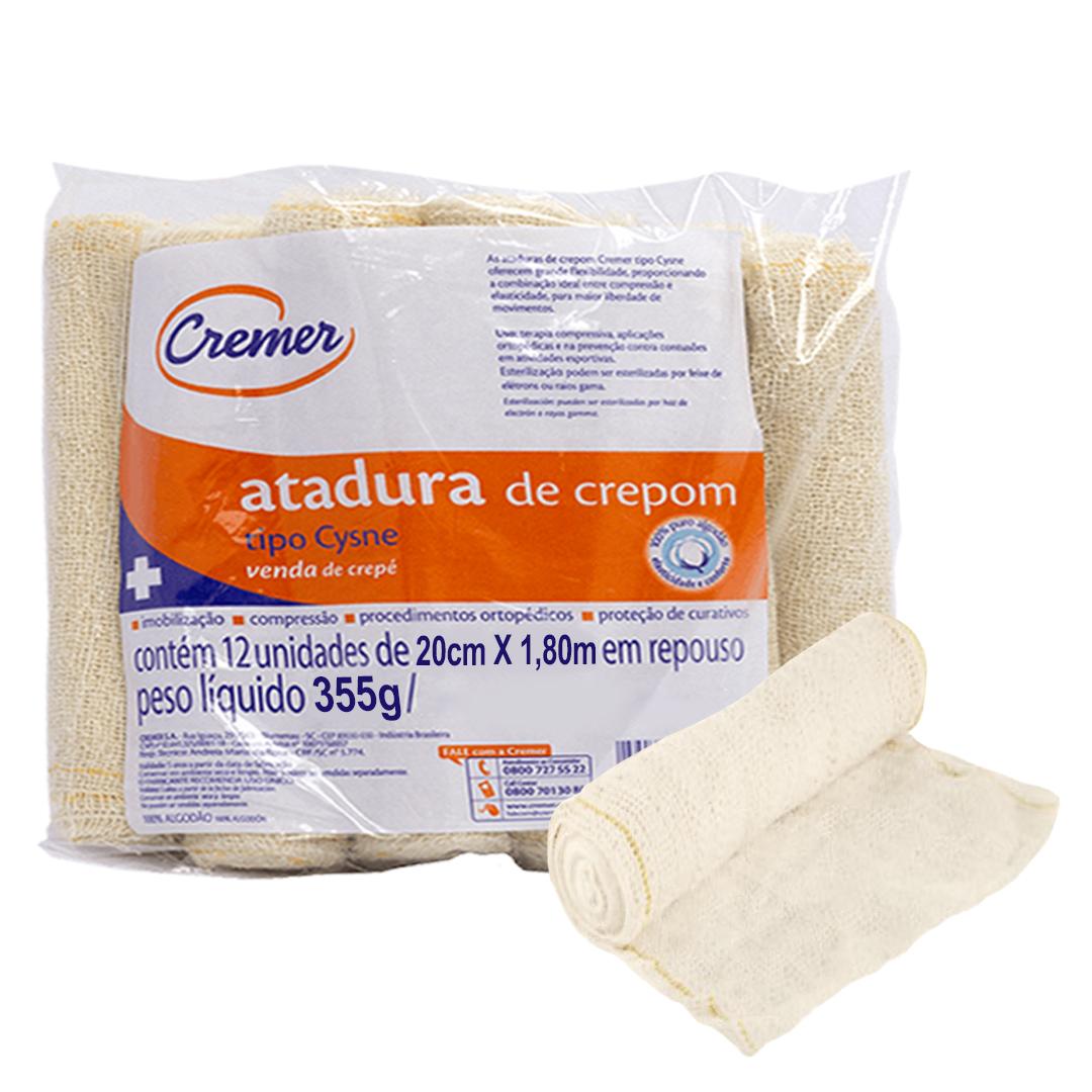 Atadura Crepom 20CMx1,80M - 12UN Cremer